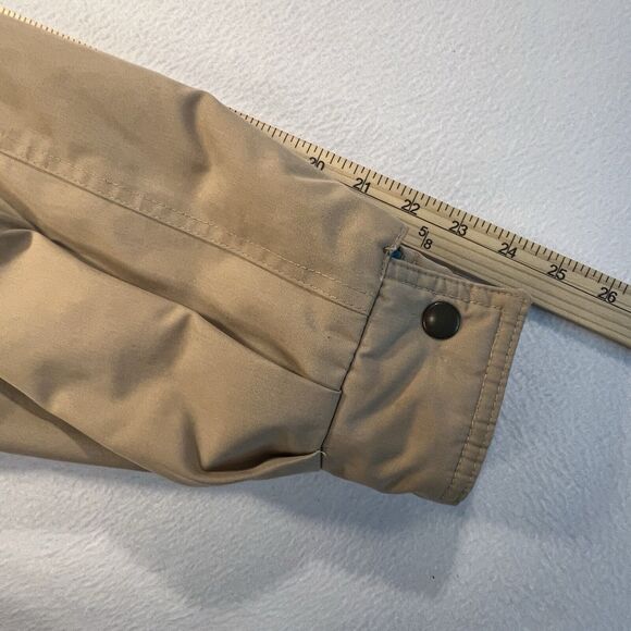 London Fog Jacket Snap Up Size 12 PET Tan Padded Pockets Lined Winter - Picture 15 of 16